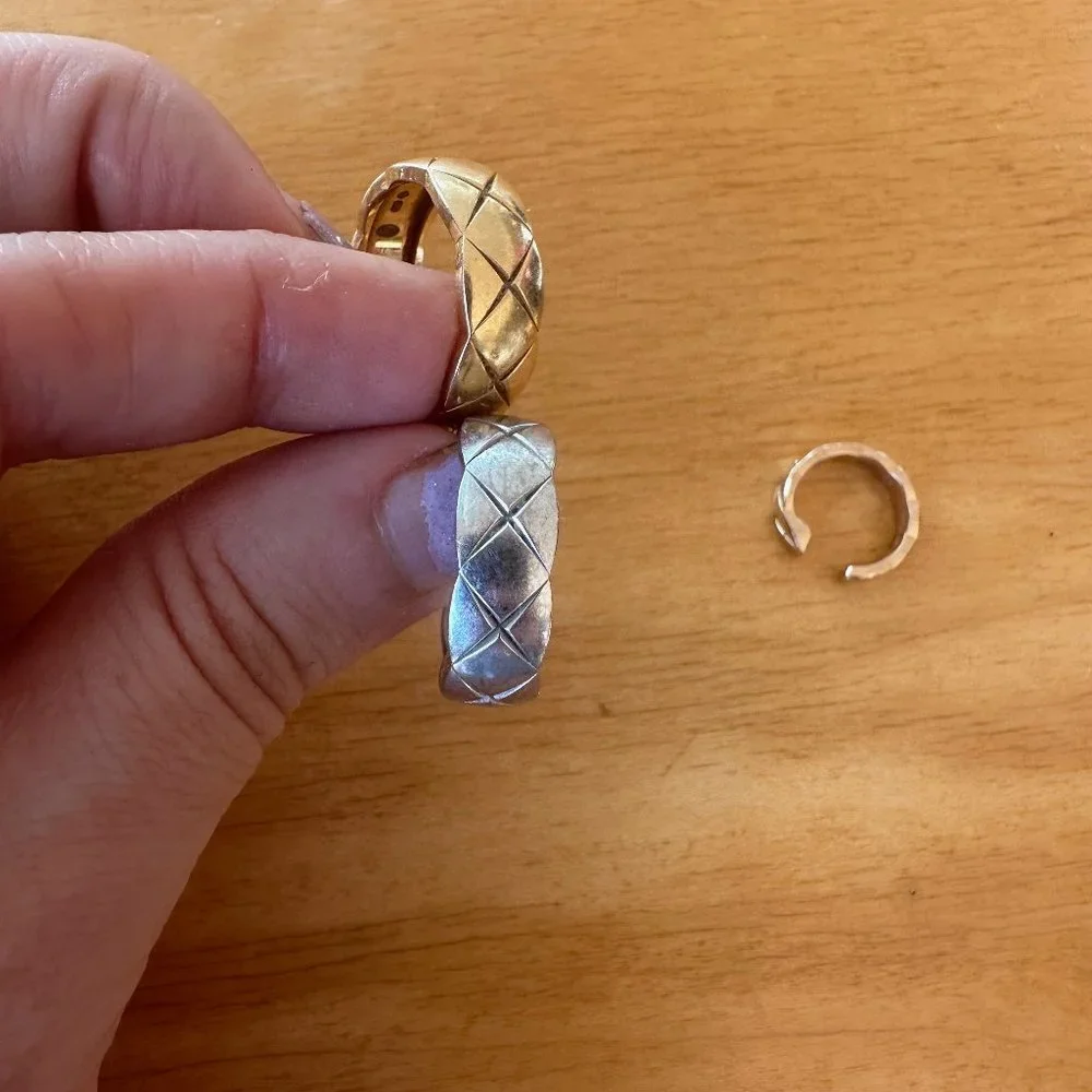 chanel rings and free chanel huggie - Picture 7 of 11